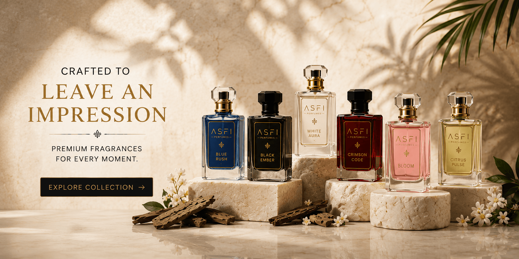 Crafted to leave an impression. Premium fragrances for every moment. Explore collection.